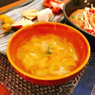 ぽっかぽか♡白菜の生姜スープ
